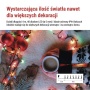 Lampki choinkowe LED EMOS D4AM21 jako dekoracja okna wewnątrz domu