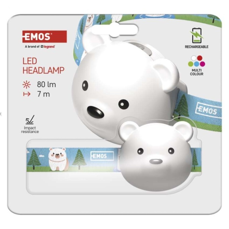 Latarka czołowa EMOS P3543 z sześcioma trybami świecenia