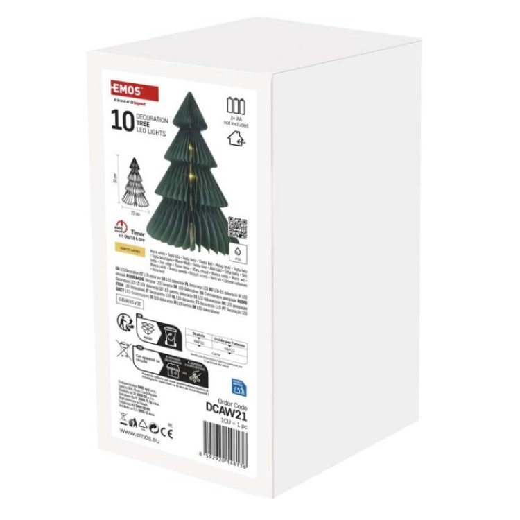 Choinka LED na baterie do wnętrz