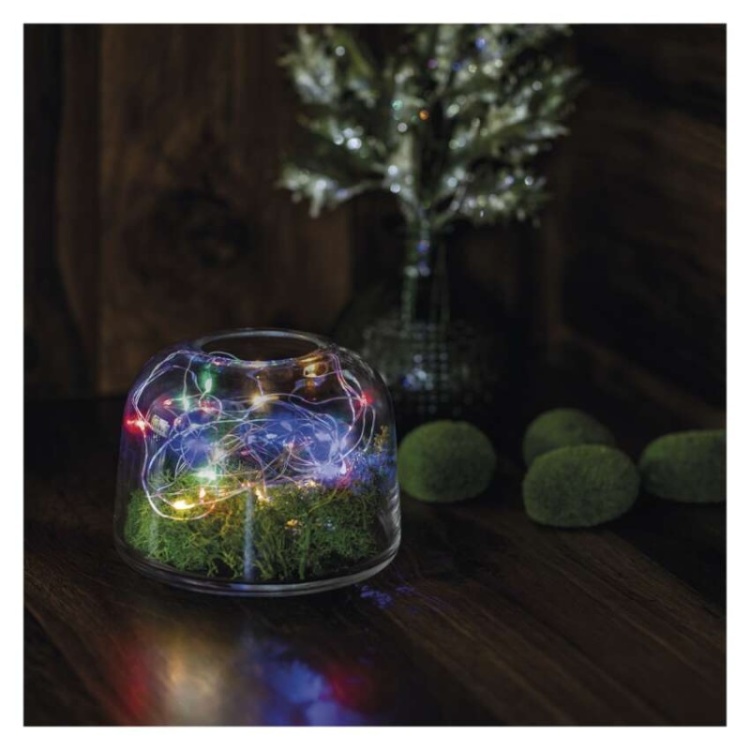 Świąteczny łańcuch NANO 1,9m multicolor – dekoracja do wnętrz
