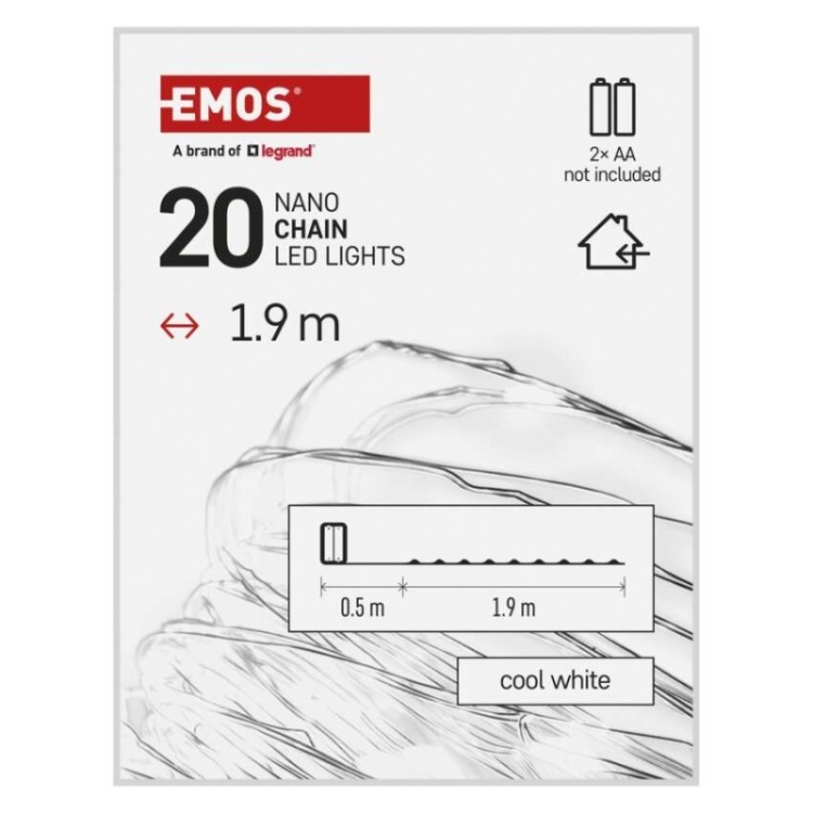 Świąteczne lampki NANO 20LED – detal micro-diod LED