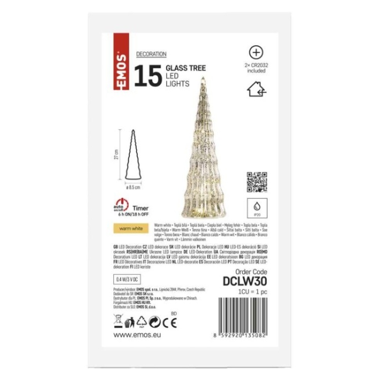 Delikatne oświetlenie świąteczne – choinka LED