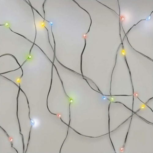 Łańcuch LED NANO multicolor 20LED – delikatna dekoracja świąteczna EMOS