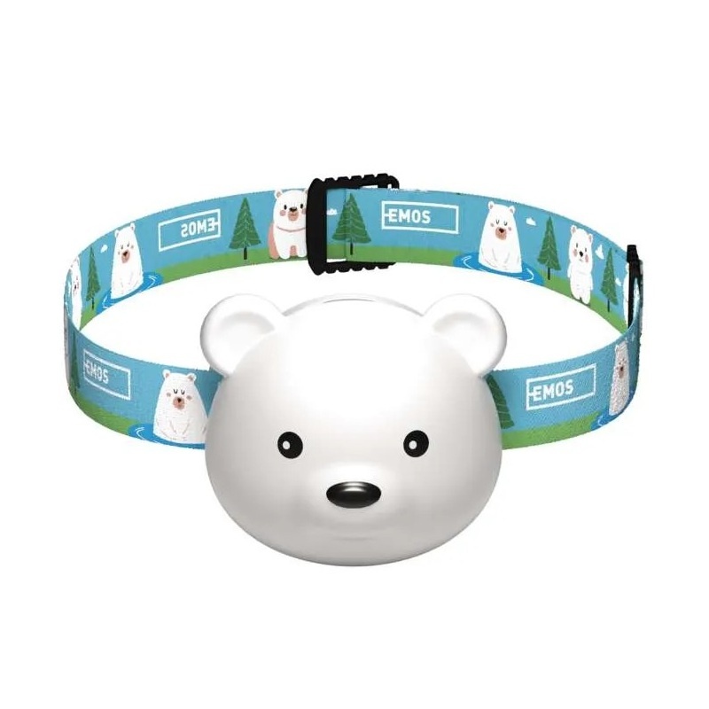 Biała latarka czołowa LED EMOS P3543 z akumulatorem