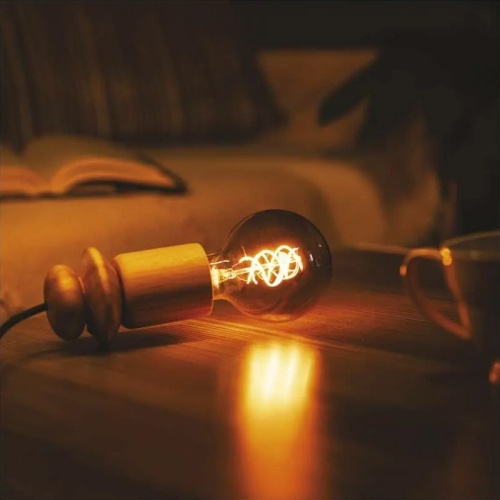 Żarówka LED flame G95 smoked