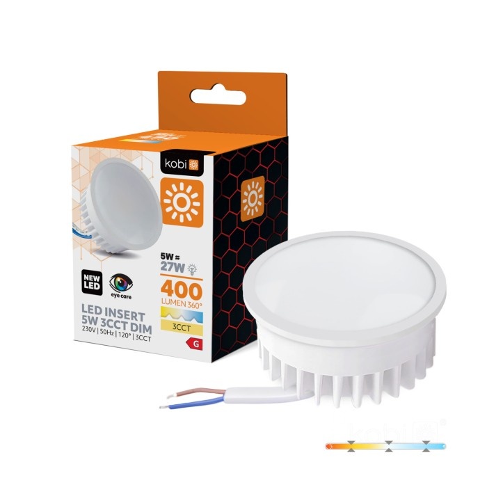 Moduł LED INSERT 5W 3CCT 400lm 3000–6500K Kobi