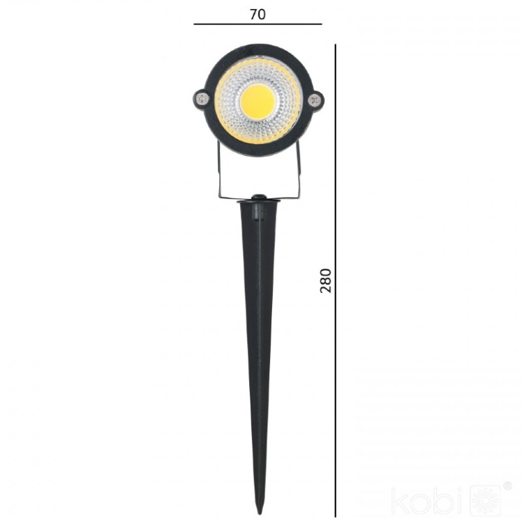 Reflektor LED Kobi BLAKE 5W do oświetlenia ogrodu