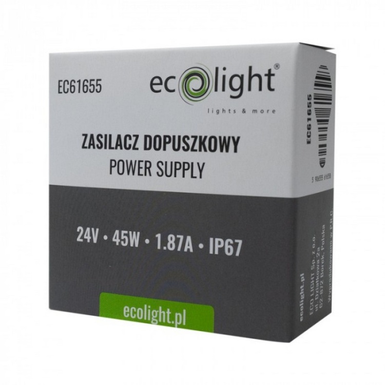 Mini zasilacz LED 24V 50×22 mm