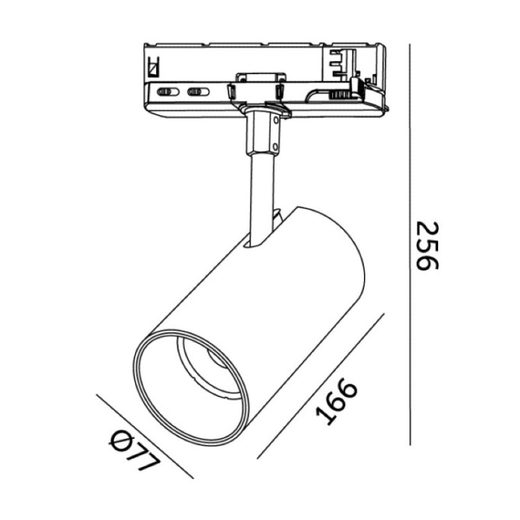 Lampa szynowa LED 35W – biała