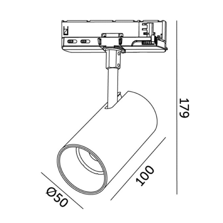 Lampa szynowa LED 3CCT 10W biała