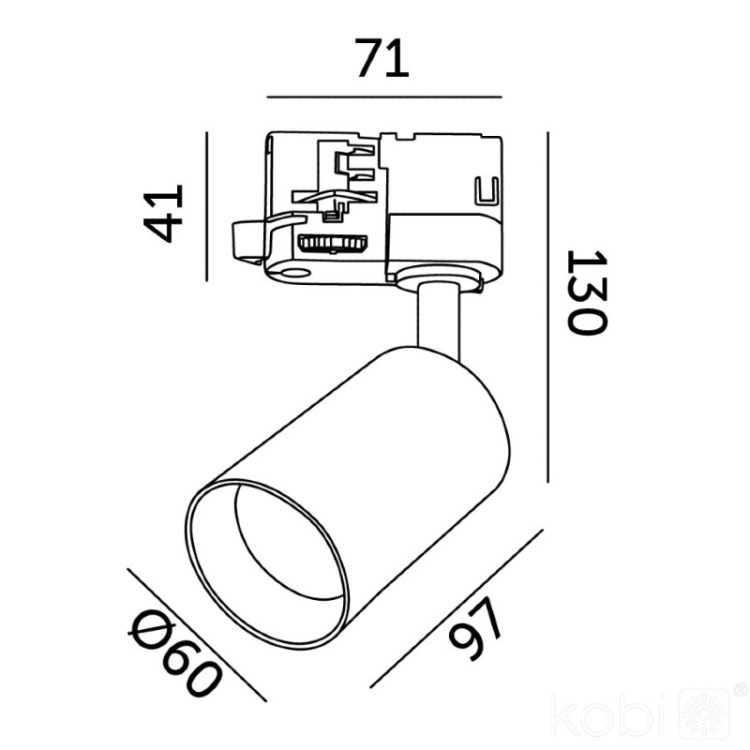 Reflektor szynowy NEXTRACK S-LINE N1 1xGU10 biały