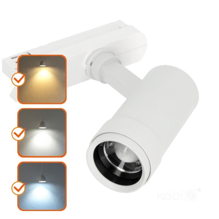 Lampa szynowa LED 3CCT 10W biała