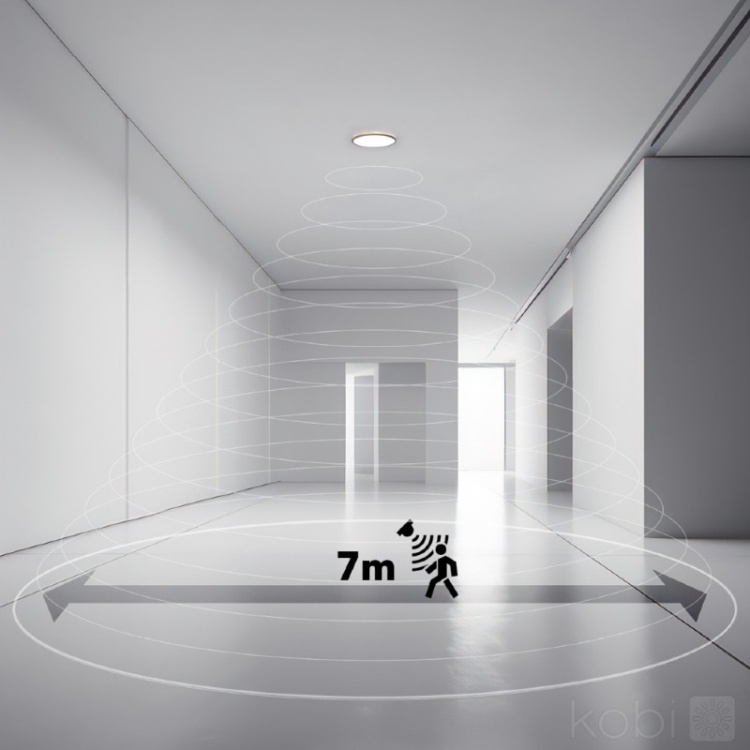 Okrągła lampa LED NIVERA 18W czarna