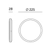 Plafon 3CCT czarny 12W Kobi Premium