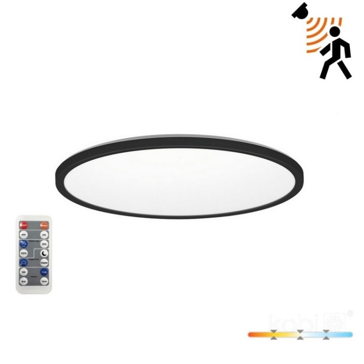 Plafon LED 12W czarny NIVERA CIRCLE