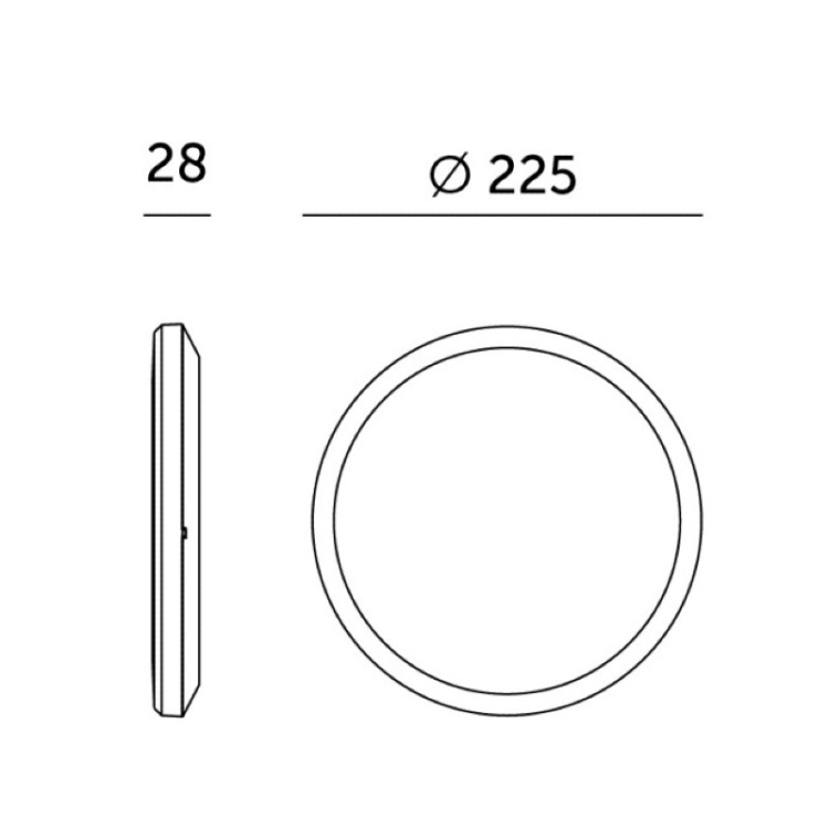 Plafon LED NIVERA CIRCLE 12W 3CCT LX IP54 biały Kobi Premium