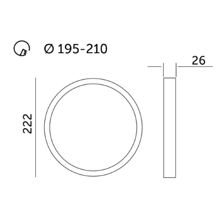 Sufitowa oprawa LED 18W 4000K