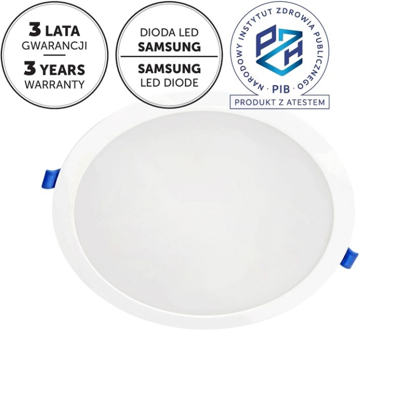 Downlight LED 12W SIGARO CIRCLE biały