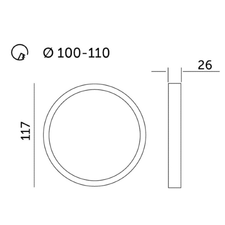 Downlight LED szeroki kąt świecenia 120°