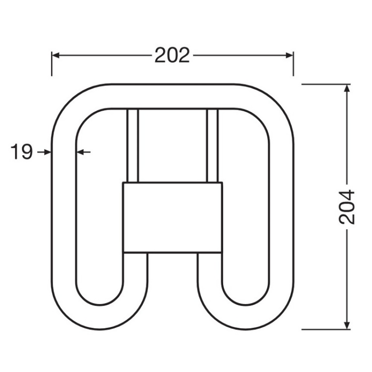 Świetlówka LED 13W 840 GR8 wymiary