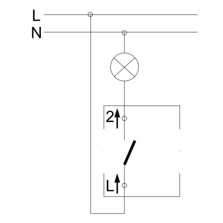 Podtynkowy łącznik pojedynczy 10A – Kontakt Simon