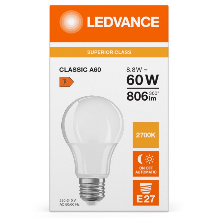 Osram A60 Frosted z czujnikiem światła dziennego