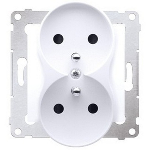 Gniazdo podwójne Premium 16A – Simon 54 Białe
