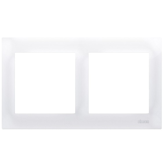 Ramka podwójna DR2/11 w kolorze białym – Simon 54