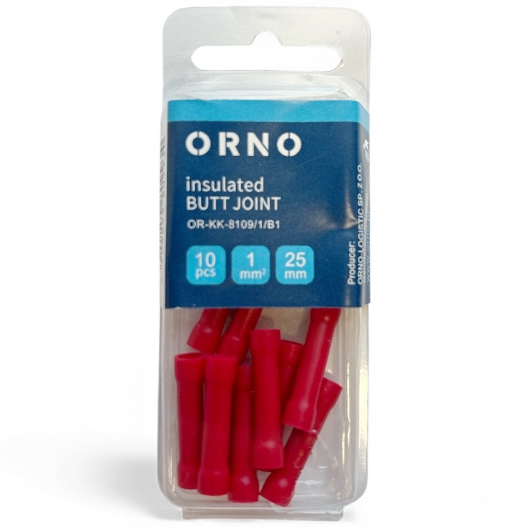 Mufa zaciskowa izolowana, przekrój maksymalny 1mm², Blister 10 szt.