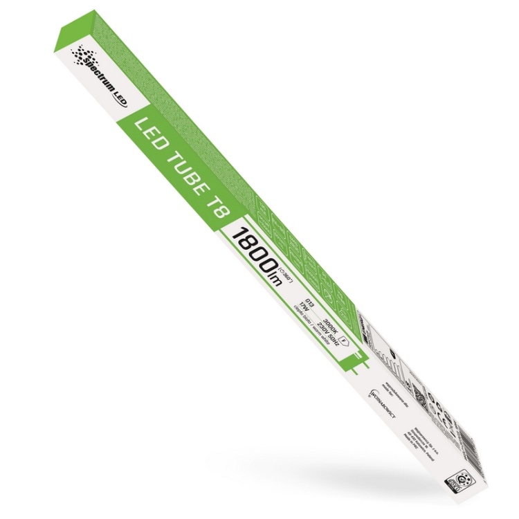 Opakowanie świetlówki LED T8 SPECTRUM 17W 3000K