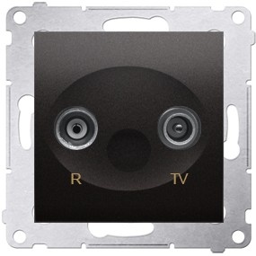 Gniazdo antenowe R-TV Simon 54 – antracyt