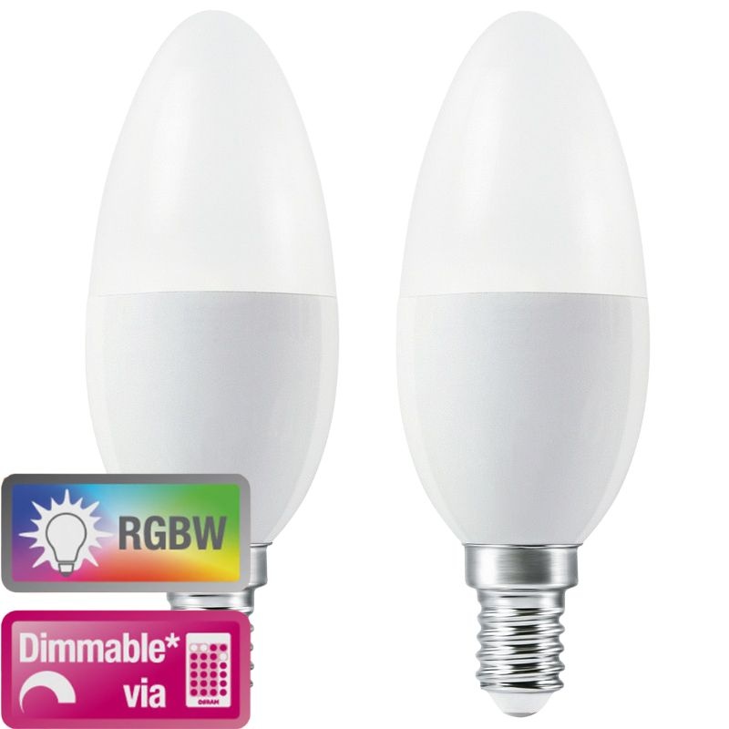 Żarówki LED RGBW OSRAM Classic B 40 E14