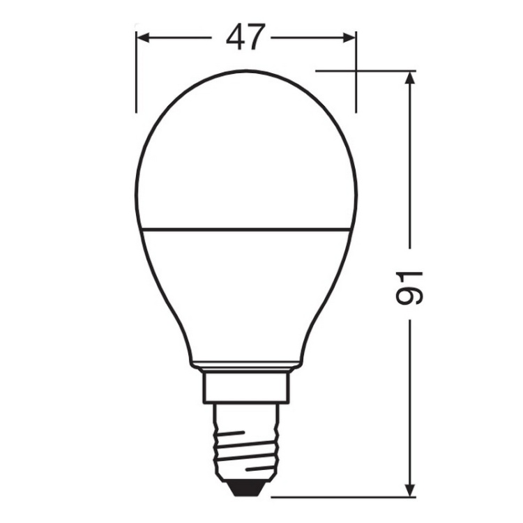 Żarówka LED RGBW OSRAM 4.9W E14