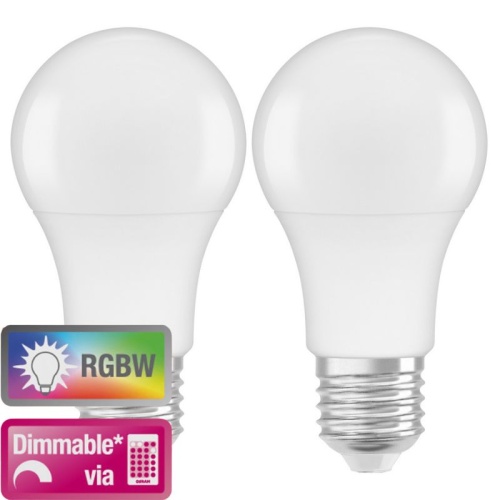 Dwie żarówki LED RGBW OSRAM Classic A60 E27
