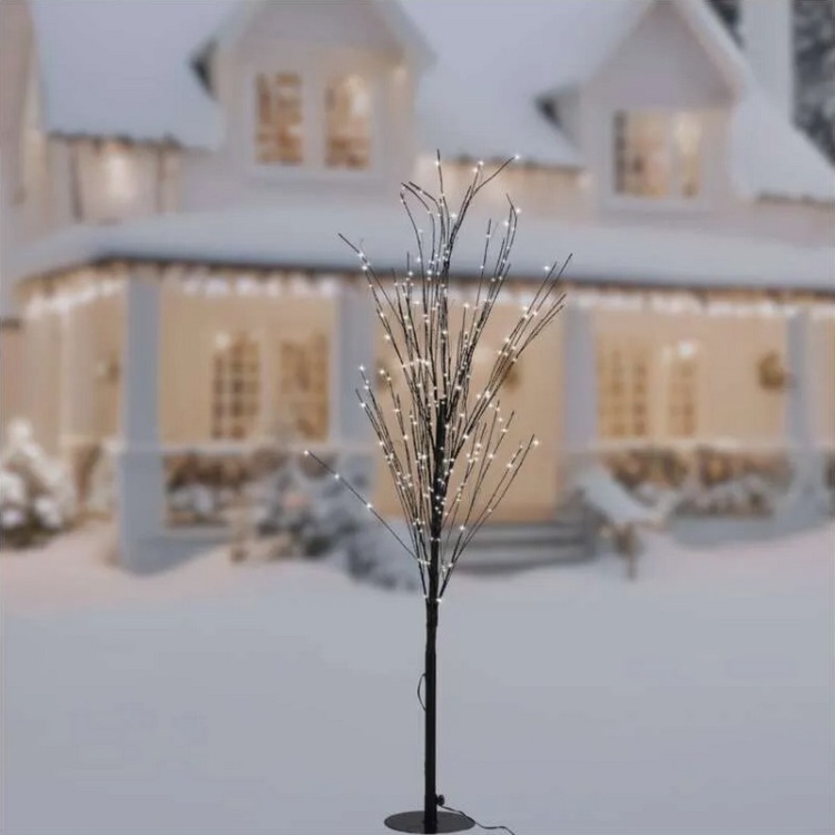 Świąteczne drzewko LED z 600 diodami, nowoczesna metalowa konstrukcja