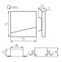 Kwadratowa oprawa schodowa LED 75x75 mm