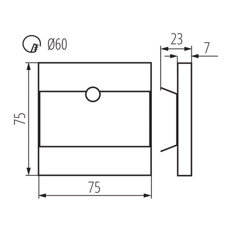 Podtynkowa oprawa schodowa LED Kanlux