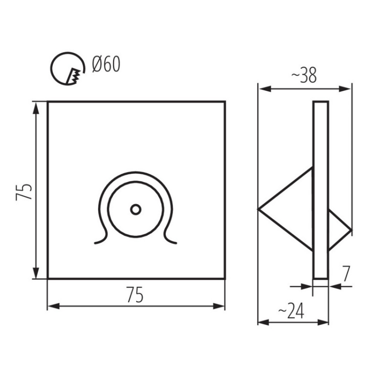 Nowoczesna oprawa schodowa LED 12V DC