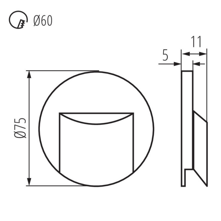 Minimalistyczna oprawa LED do korytarza