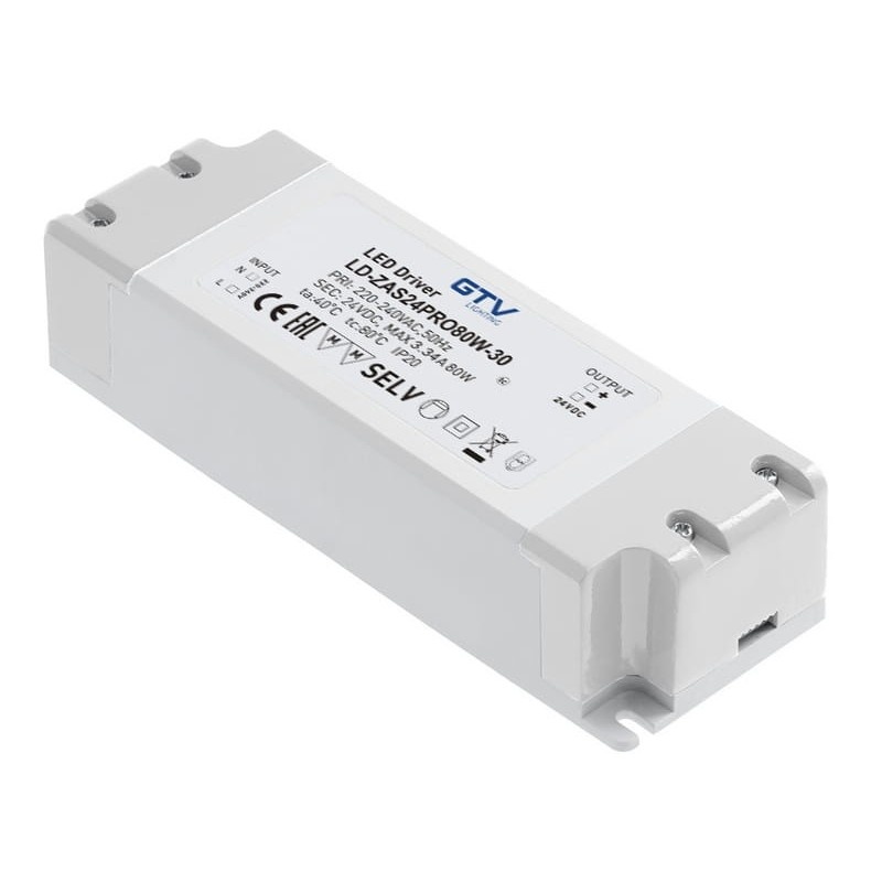 Zasilacz LED PRO 24V 80W 220-240VAC IP20