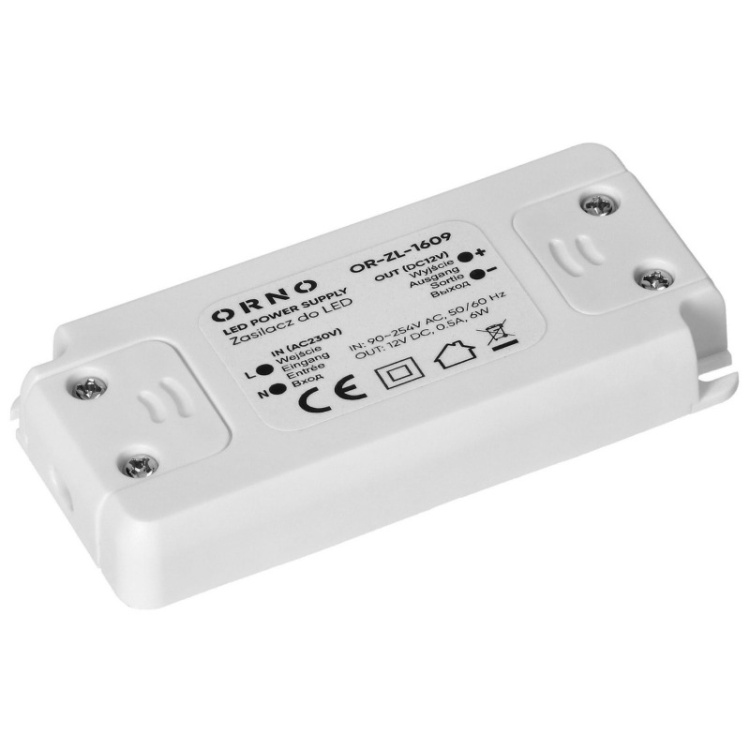 Zasilacz LED ORNO OR-ZL-1609 12V 6W