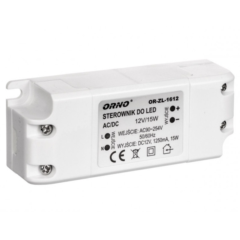 Zasilacz LED ORNO OR-ZL-1612 12V 15W