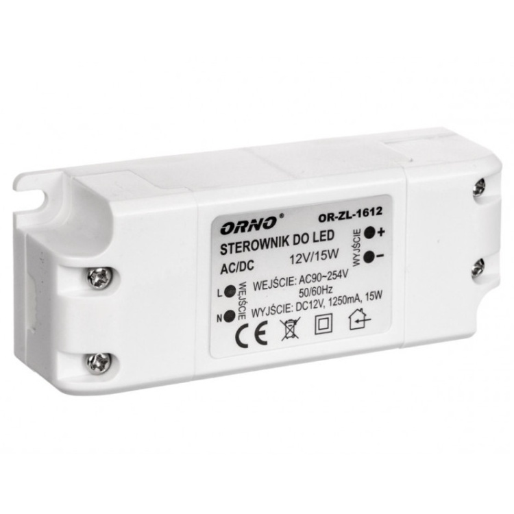 Zasilacz LED ORNO OR-ZL-1612 12V 15W