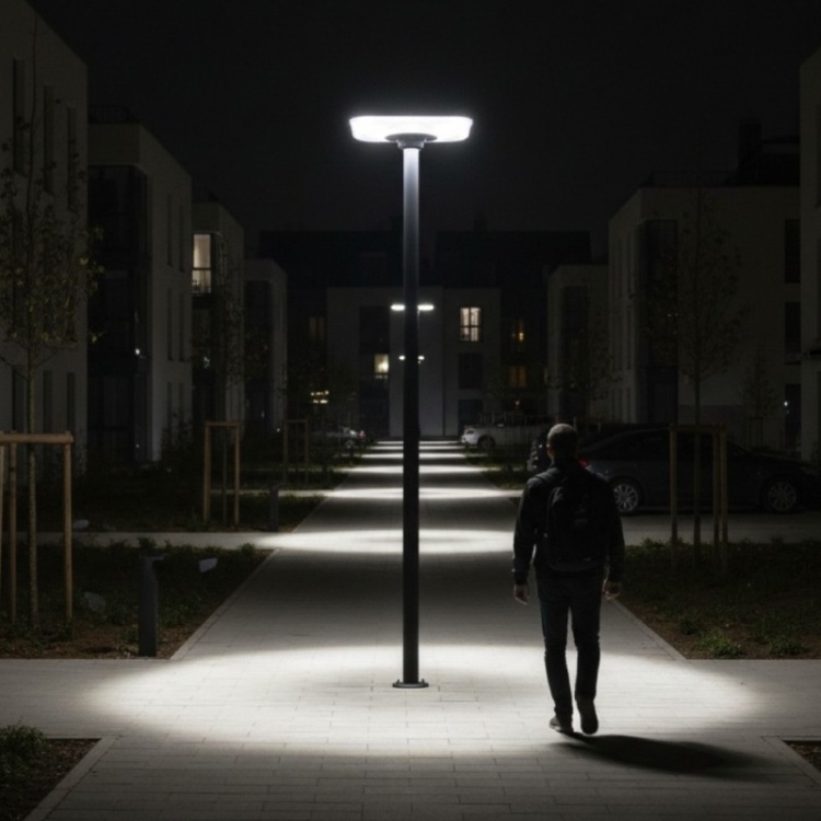 Oprawa parkowa Solar LED SOLSUMI SQUARE 25W
