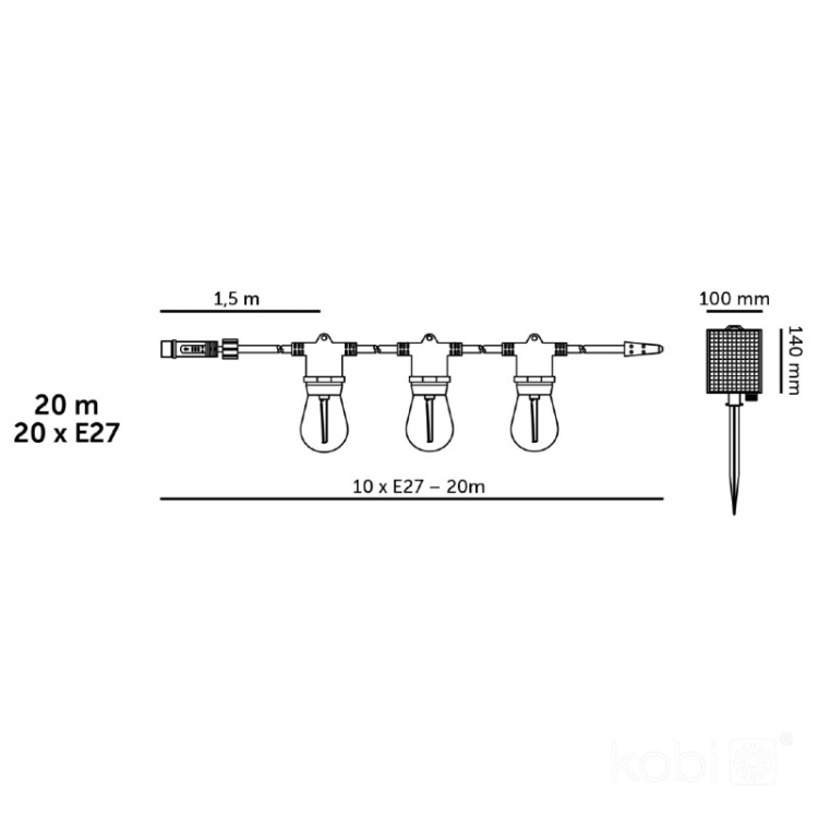 Girlanda STARLIGHT NEO LED2B