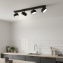 Oprawa sufitowa LUNVIGO 4xGX53 czarna Kobi