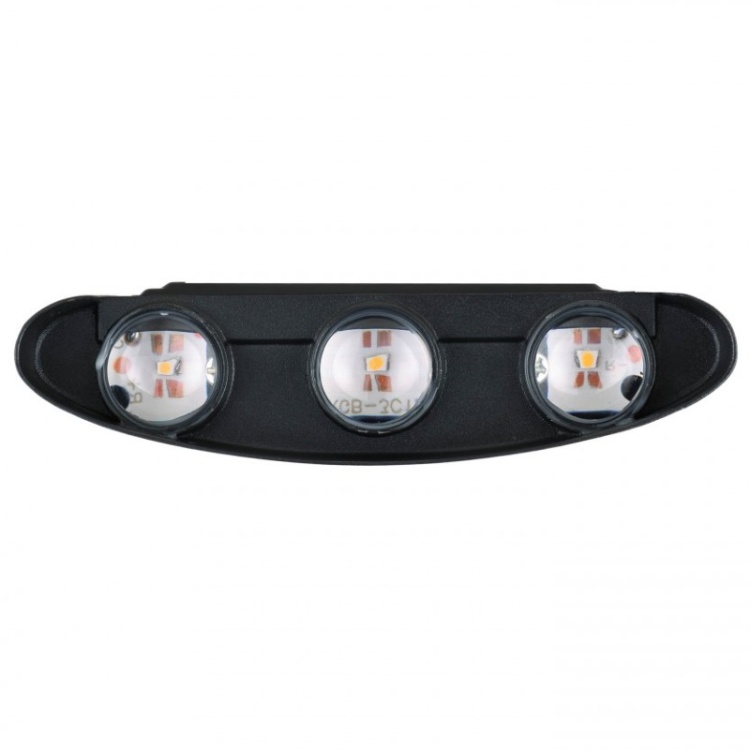 Czarny kinkiet ogrodowy LED LUMEPRA