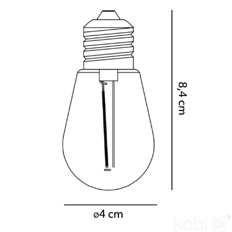 Żarówka LED S14 kąt 330 stopni
