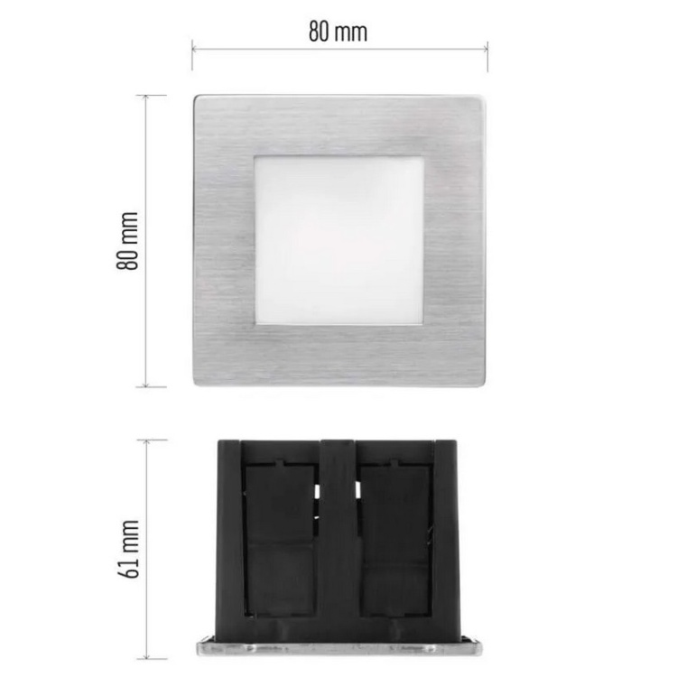 Oprawa schodowa 80x80 mm ZC0109