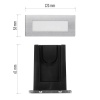 Prostokątna oprawa LED 123x53 mm